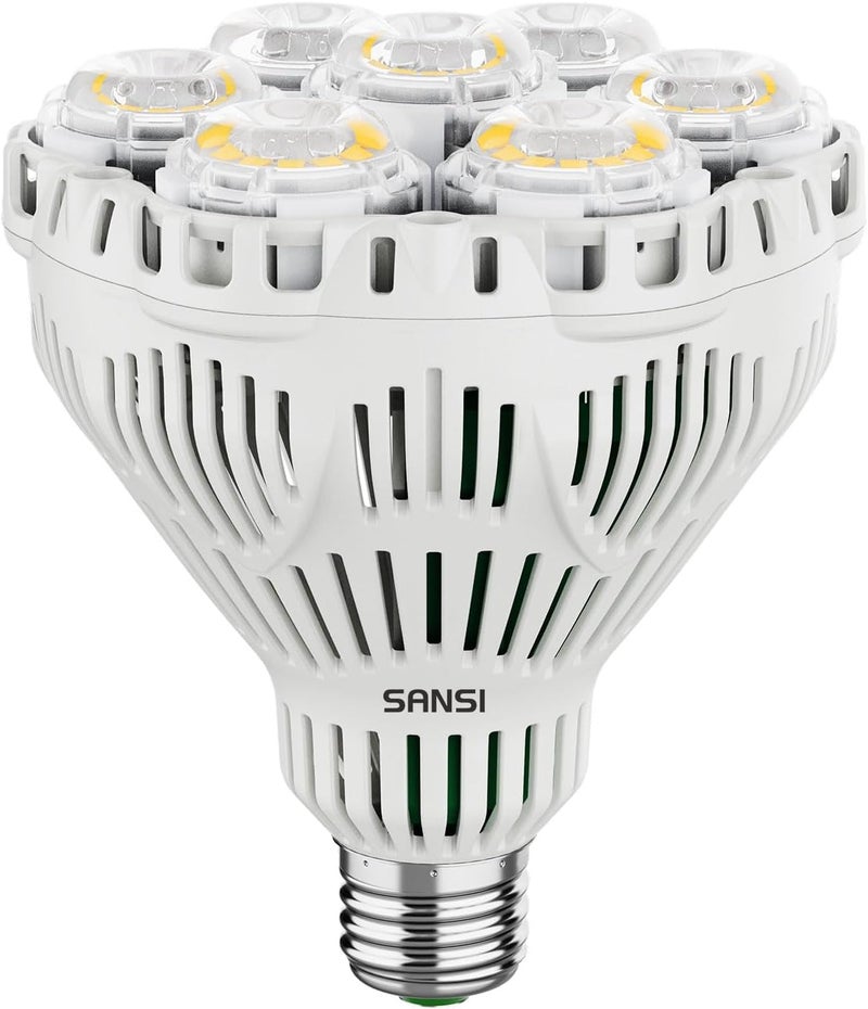 Sansi Plant Lamp, LED Growth Bulb 40W E27, Full Spectrum Indoor Plants Light 4000K, Technology COC, Beam Angle 60°, PPF 67 μmol/s, Plant Coverage: 3x3 Sq Ft - Image 1