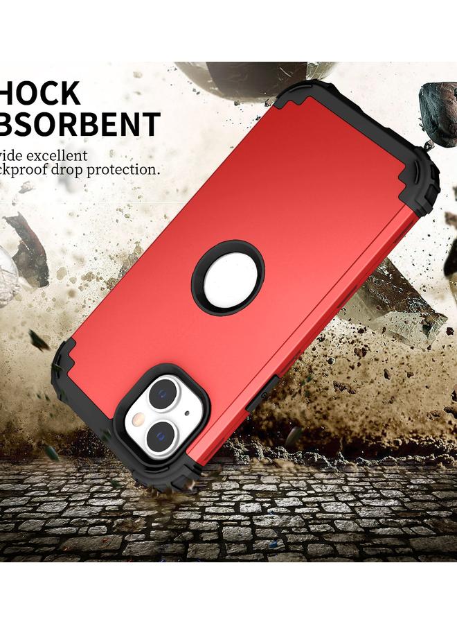 S-TOP Case For iPhone 15 3 in 1 Silicone Hybrid PC Shockproof Phone Case - Image 2