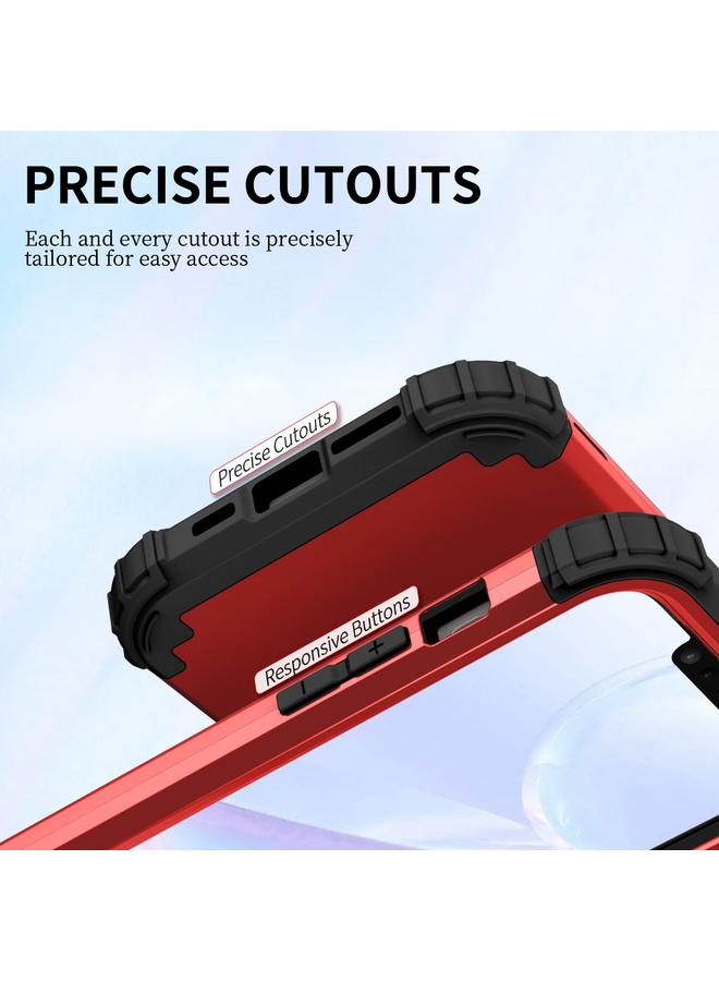 S-TOP Case For iPhone 15 3 in 1 Silicone Hybrid PC Shockproof Phone Case - Image 3