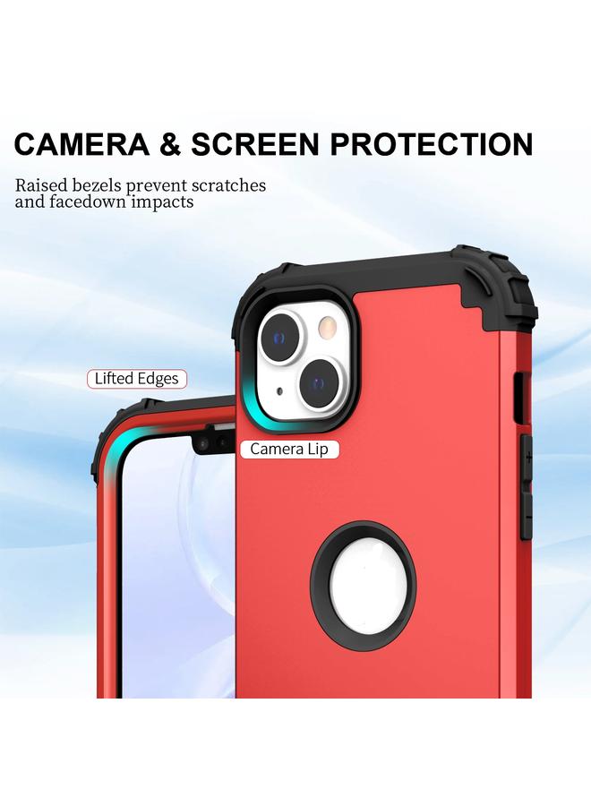 S-TOP Case For iPhone 15 3 in 1 Silicone Hybrid PC Shockproof Phone Case - Image 4
