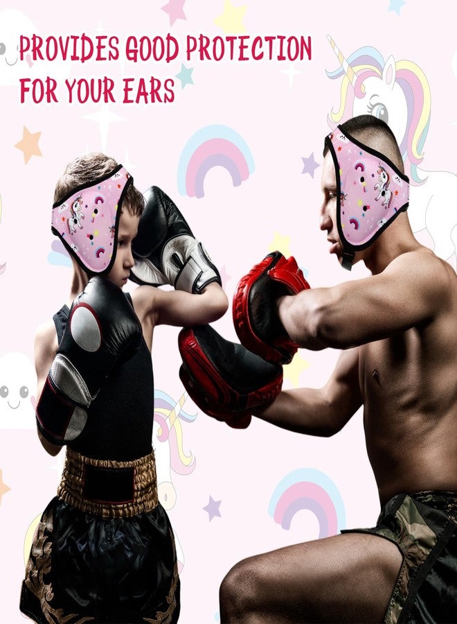 Tellegloww Wrestling Headgear for Kids Youth Soft Grappling Headgear Adjustable Wrestling Ear Guard for Adults(Pink,Unicorn Style) - Image 5