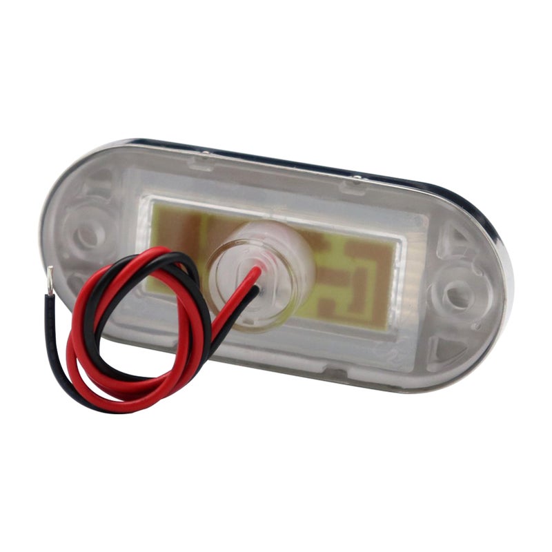 4 قطع مصباح ديكور LED من الفولاذ المقاوم للصدأ بحجم 3 بوصات للقوارب اليخوت والمركبات المُقمرة، مصابيح LED للقوارب اليخوت، مصباح الميناء، مصباح ممر المشي، مصباح السلالم، مصابيح داخلية وخارجية، إضاءة 3 حبات ضوء أبيض دافئ 12 فولت - Image 5