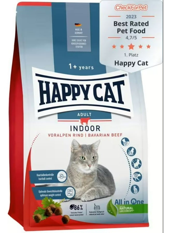 Happy Cat Indoor Adult Bavarian Beef 300gm - Image 2