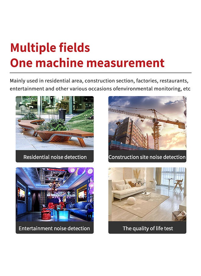 NOYAFA NF-562 High-precision Sound Level Meter Decibel Detector Handheld Noise Tester 30~130dB Noise Measuring Instrument  - Image 3