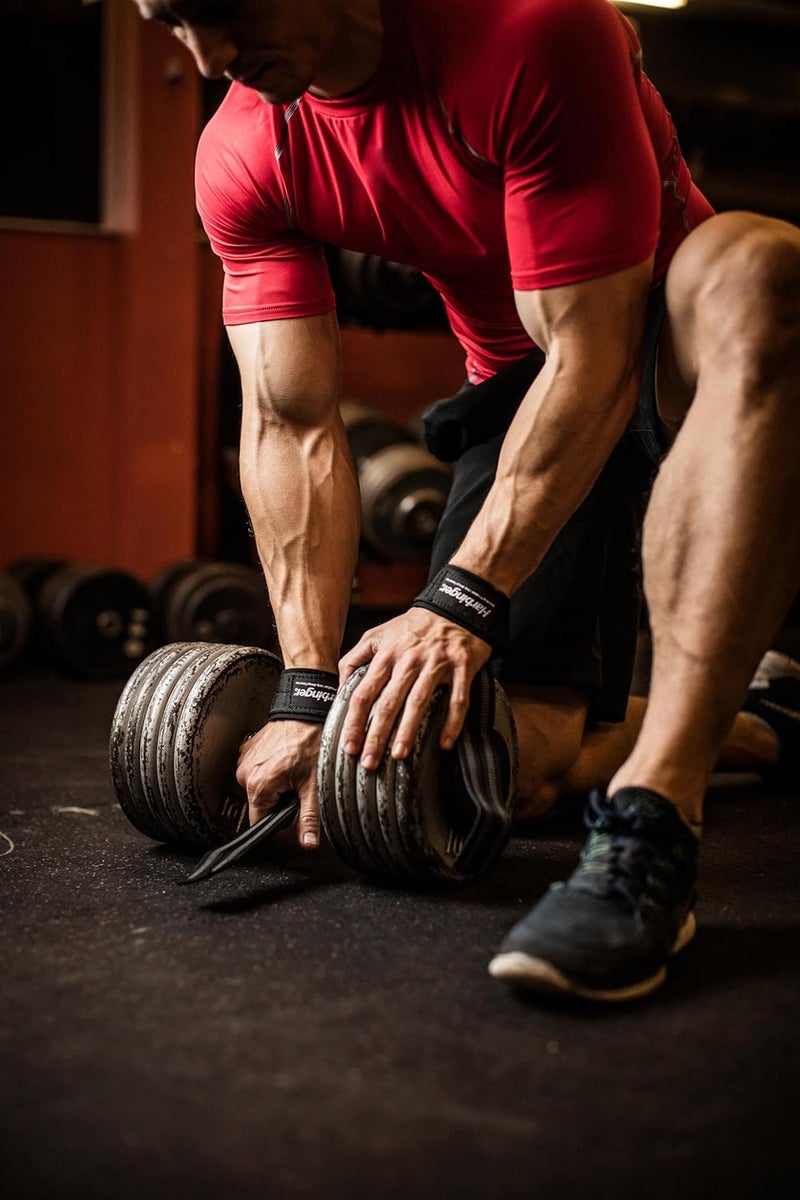 Harbinger أحزمة رفع نايلون كبيرة مع قبضة غير قابلة للانزلاق مع ديرا جريب (زوج) - Image 4