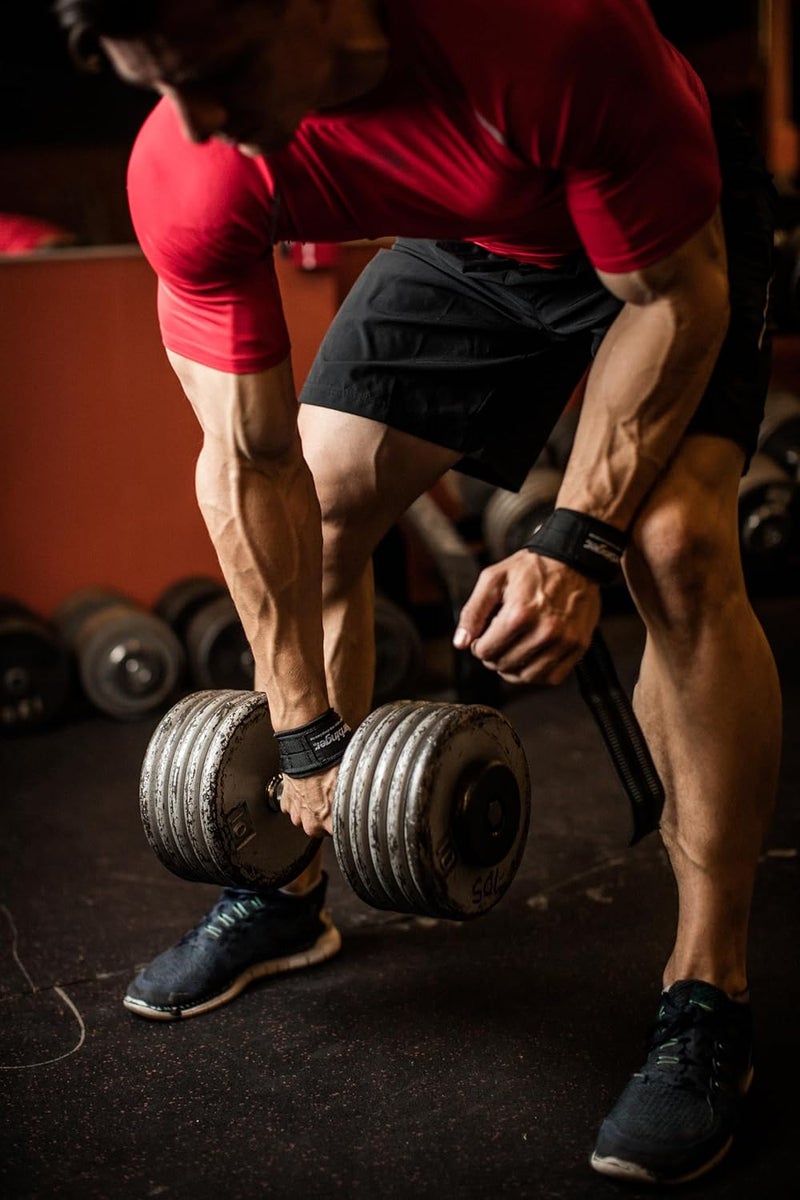 Harbinger أحزمة رفع نايلون كبيرة مع قبضة غير قابلة للانزلاق مع ديرا جريب (زوج) - Image 3