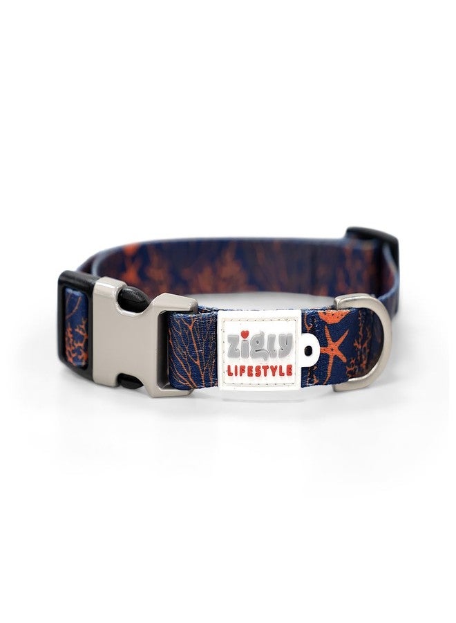 Zigly Lifestyle Tropical Blaze Adjustable Dog Collar for Medium Dogs | Durable Polyester Pet Collar with Secure Metal D-Ring | Comfortable Everyday Walking Collar for Daily Use | Medium - Image 4