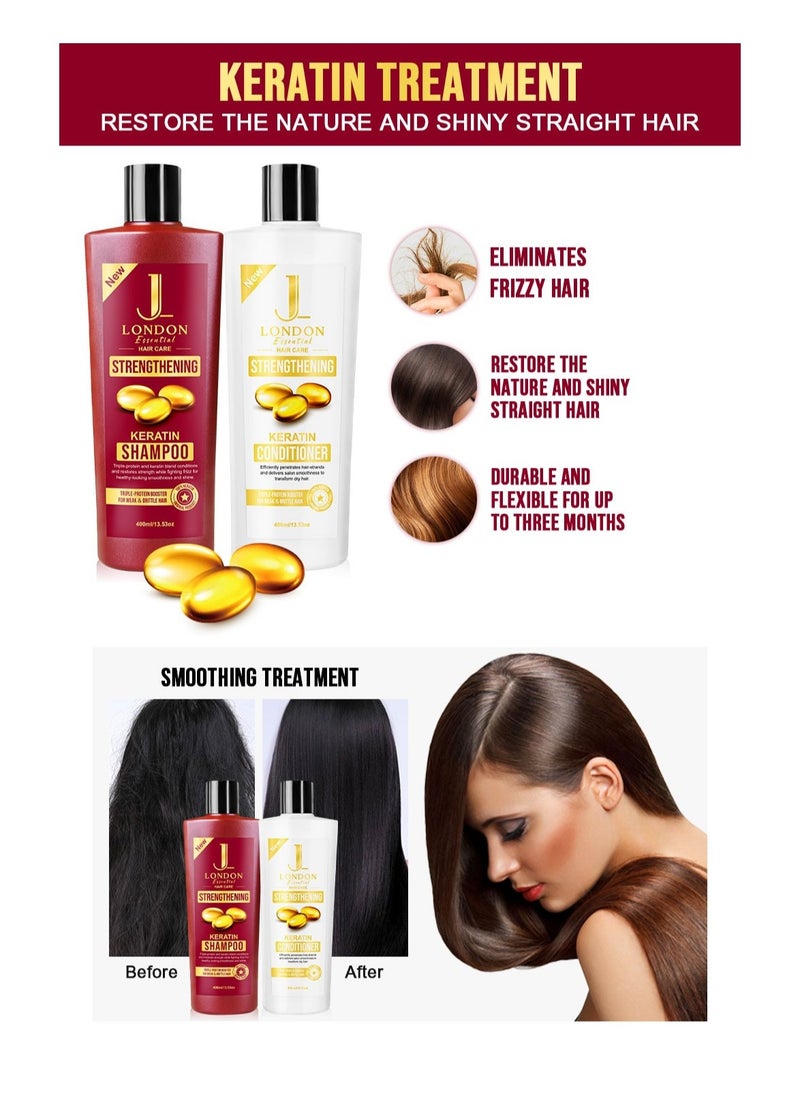 JL Essential Hair Care - Strengthening Keratin Shampoo with Triple-Protein Booster for Weak and Brittle Hair 400ml - pzsku/ZC37C90AA1CA7A0981D57Z/45/_/1699944705/fbed2675-c1a8-48d1-b9f5-12e044837db3