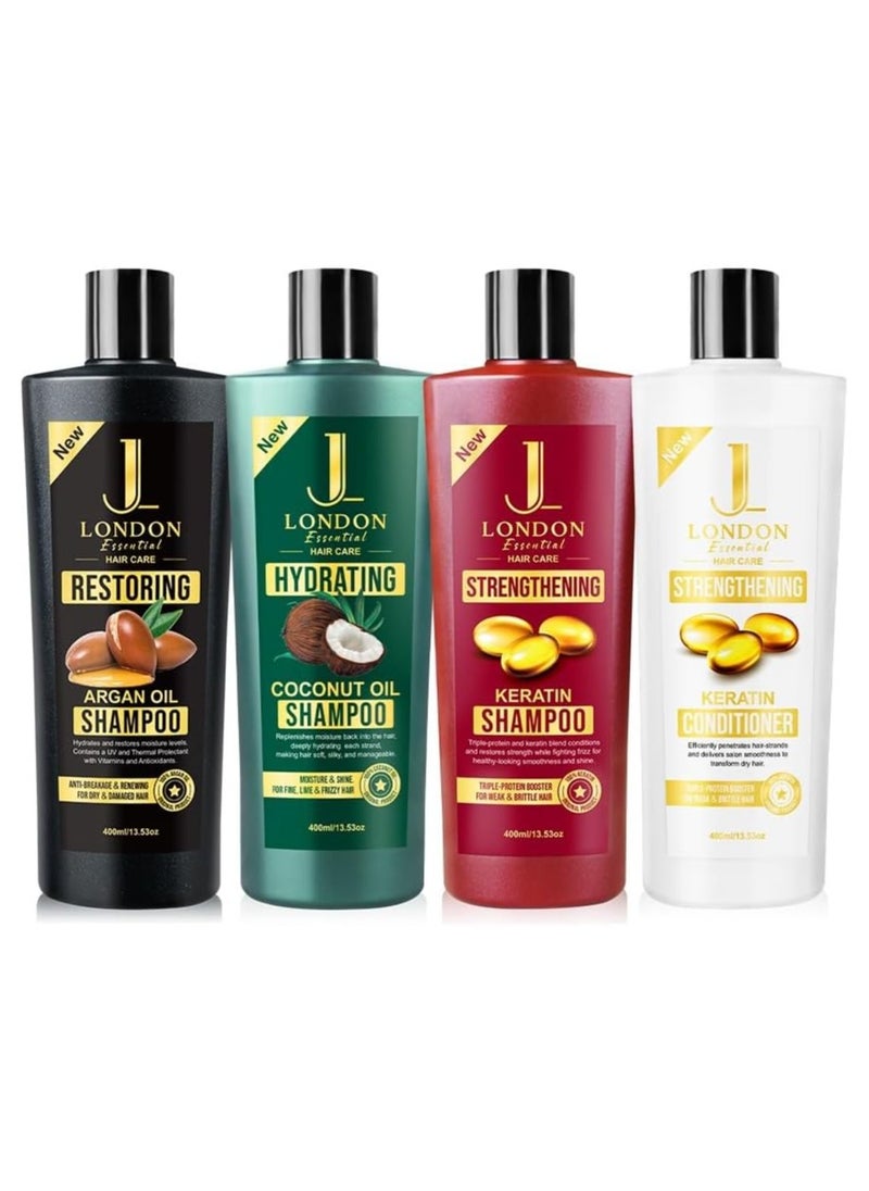 JL Essential Hair Care - Strengthening Keratin Shampoo with Triple-Protein Booster for Weak and Brittle Hair 400ml - pzsku/ZC37C90AA1CA7A0981D57Z/45/_/1699944706/9548cb17-b3d1-4756-a392-0a8e66310240