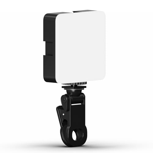 ls lapster Lapster Luma core LED Video Light for Video Shooting YouTube,Zoom Meeting, Photography Lighting with Clip Dimmable and Rechargeable for Camera Selfie Stick Tripod Laptop Cellphone and Other Gadgets - Image 1