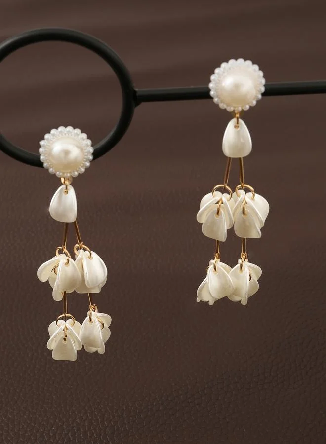 Take Two  Petal Dangle Earrings for Women | Best Price UAE