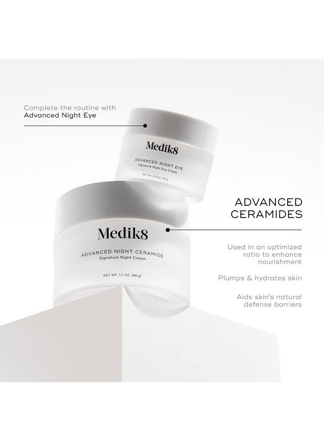 ميديك8 السيراميد الليلي المتقدم، مرطب ومرطب للعناية بالعين أثناء الليل، وشد البشرة، والسيراميد ومضادات الأكسدة للخطوط الدقيقة وتقليل التجاعيد، وتلطيف الهالات السوداء والانتفاخ، 1.7 أونصة - Image 5