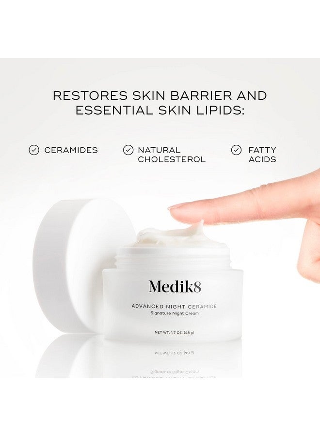 ميديك8 السيراميد الليلي المتقدم، مرطب ومرطب للعناية بالعين أثناء الليل، وشد البشرة، والسيراميد ومضادات الأكسدة للخطوط الدقيقة وتقليل التجاعيد، وتلطيف الهالات السوداء والانتفاخ، 1.7 أونصة - Image 4