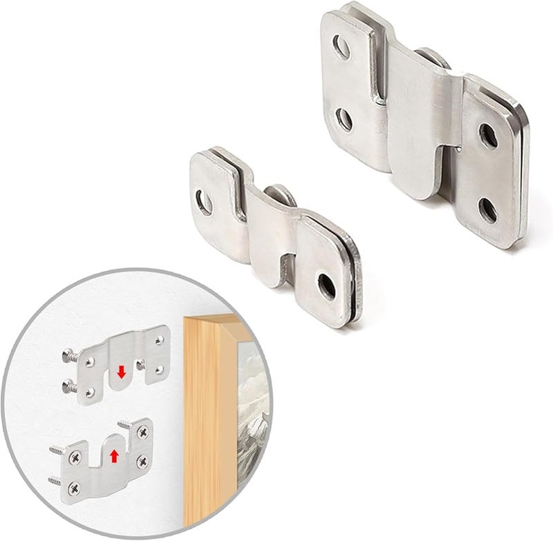 10Pcs Heavy Duty Stainless Steel Wall Hooks Strong Load Capacity Mounting Brackets - Image 3