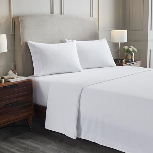 Superior Flannel-SH Sheet Set, Twin, White - Image 1