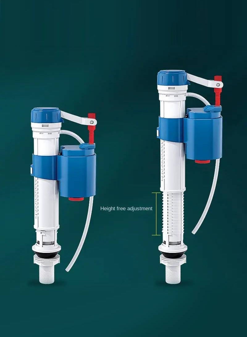 MAXTON Toilet Cistern Bottom Inlet Valve - Bathroom Toilet Water Tank Fittings, ABS Material -Adjustable Fill Valve for Bathroom, Silent Water Saving, Easy to Install for Bathroom - Long - Image 4