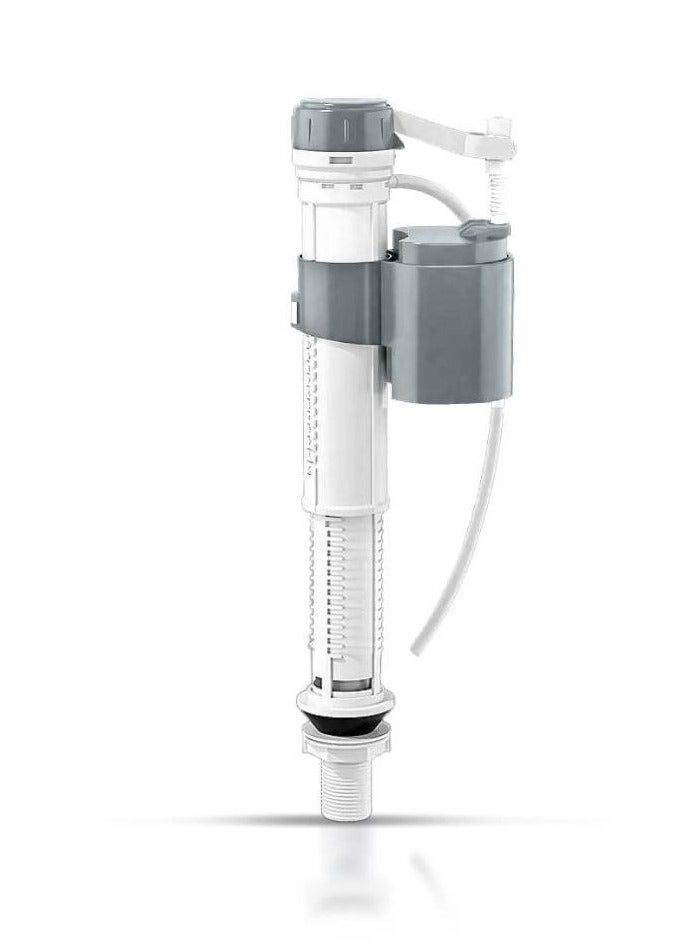 MAXTON Toilet Cistern Bottom Inlet Valve - Bathroom Toilet Water Tank Fittings, ABS Material -Adjustable Fill Valve for Bathroom, Silent Water Saving, Easy to Install for Bathroom - Long - Image 1