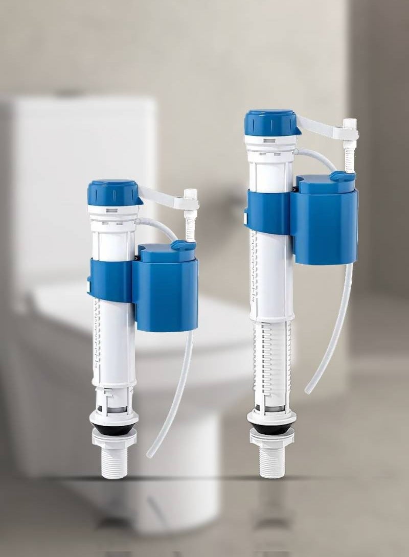 MAXTON Toilet Cistern Bottom Inlet Valve - Bathroom Toilet Water Tank Fittings, ABS Material -Adjustable Fill Valve for Bathroom, Silent Water Saving, Easy to Install for Bathroom - Long - Image 5