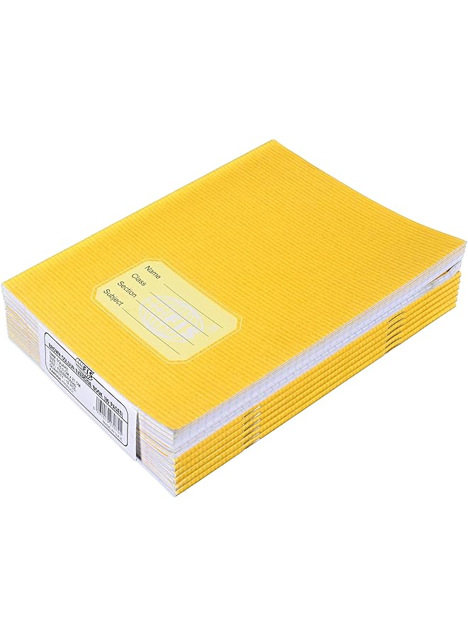 إيروريكس دفتر تمارين مقاس 165×210 مم، 40 ورقة، 80 صفحة، خطوط شبكية مربعة 5 مم مع هامش أيسر، عبوة من 12 قطعة، غلاف بني Fsebbr05080 - Image 1