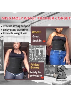 WAOKN Women Waist Trainer Cincher Corset Tummy Control Workout Sweat Band Slimmer Belly Belt Weight Loss Sports Girdle  - Image 3