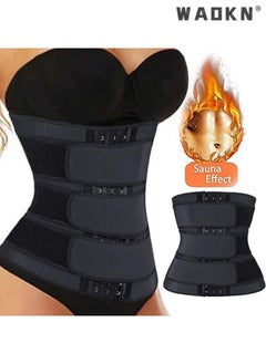 WAOKN Women Waist Trainer Cincher Corset Tummy Control Workout Sweat Band Slimmer Belly Belt Weight Loss Sports Girdle  - Image 1