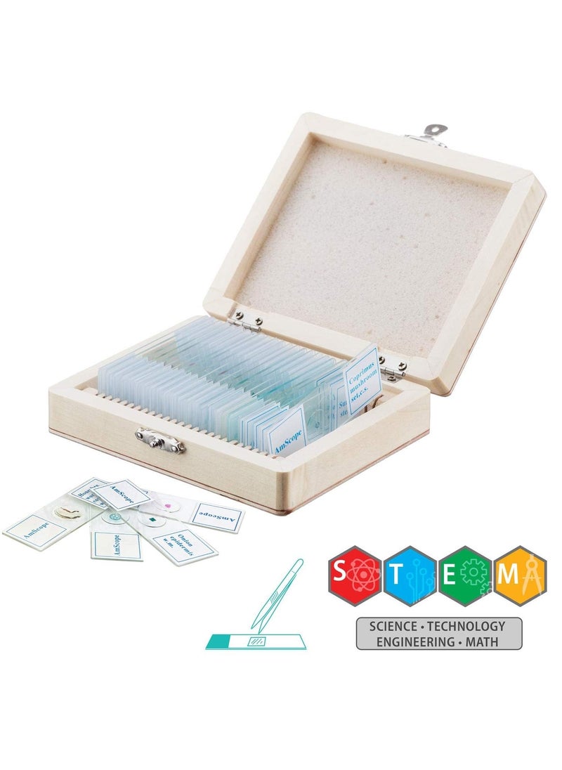 AmScope IQCREW M40PS25W Kids Premium 85 Piece Microscope Color Camera and Interactive Kids Software Kit with Professional 25Piece Prepared Slide Set  - Image 3