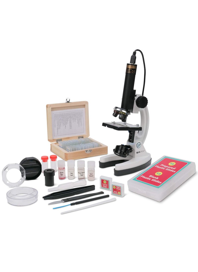 AmScope IQCREW M40PS25W Kids Premium 85 Piece Microscope Color Camera and Interactive Kids Software Kit with Professional 25Piece Prepared Slide Set  - Image 4