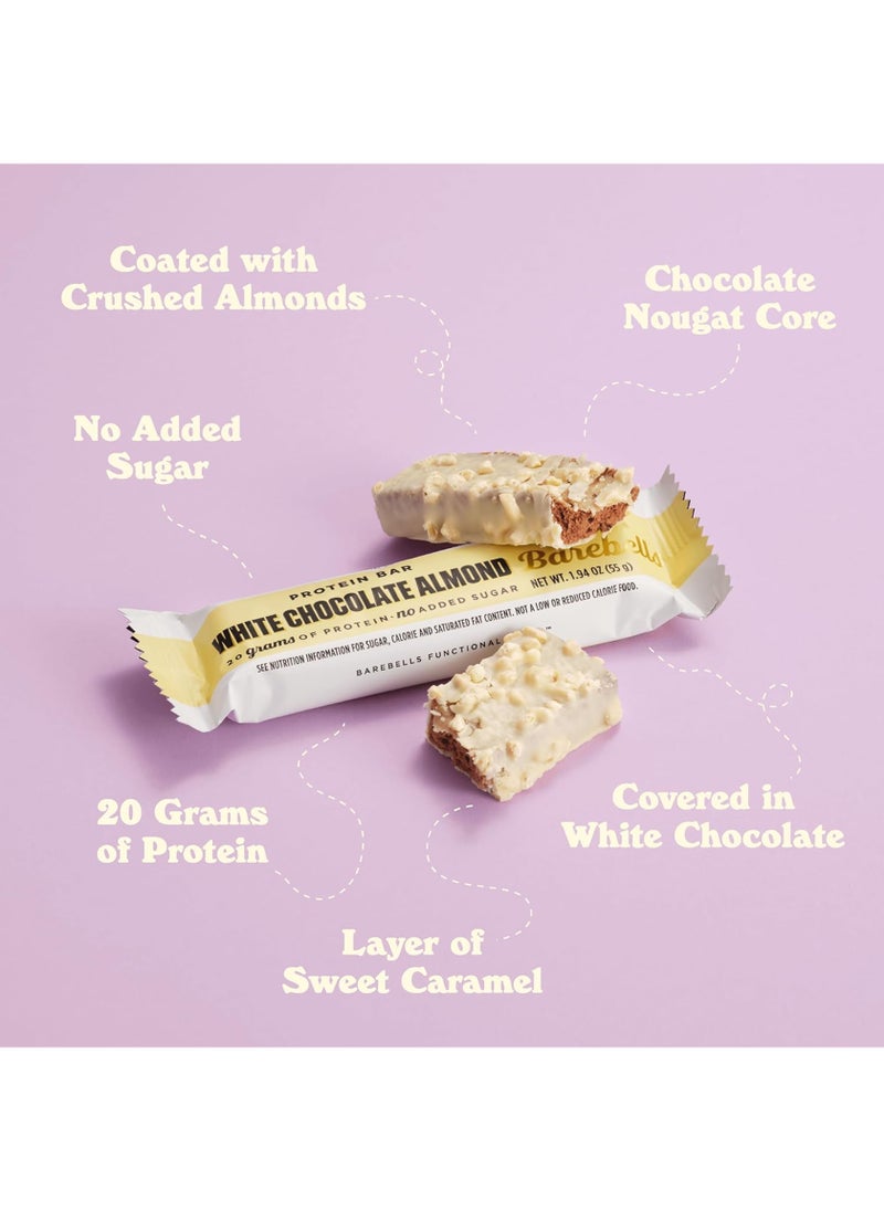 Barebells White Chocolate Almond Protein Bar 55g (20g Protein) - Image 3