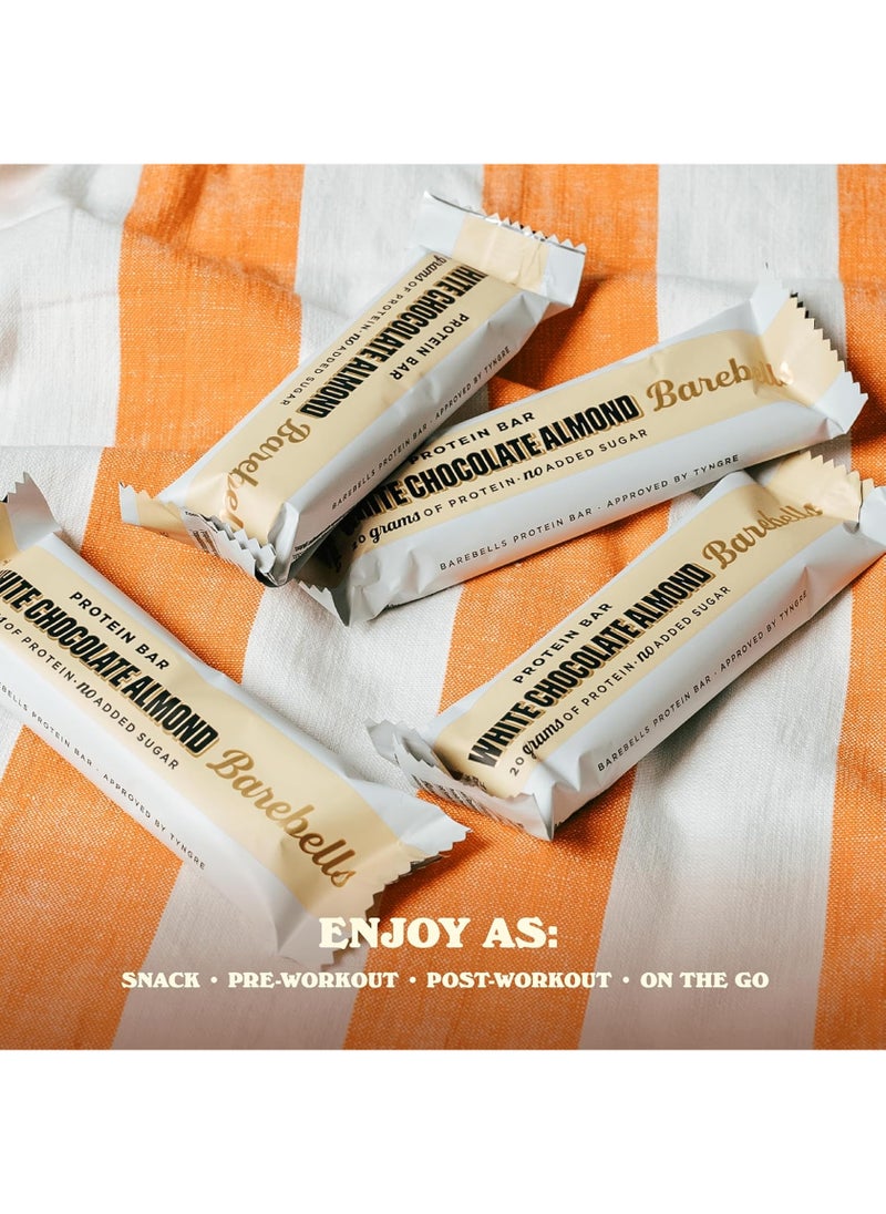Barebells White Chocolate Almond Protein Bar 55g (20g Protein) - Image 4