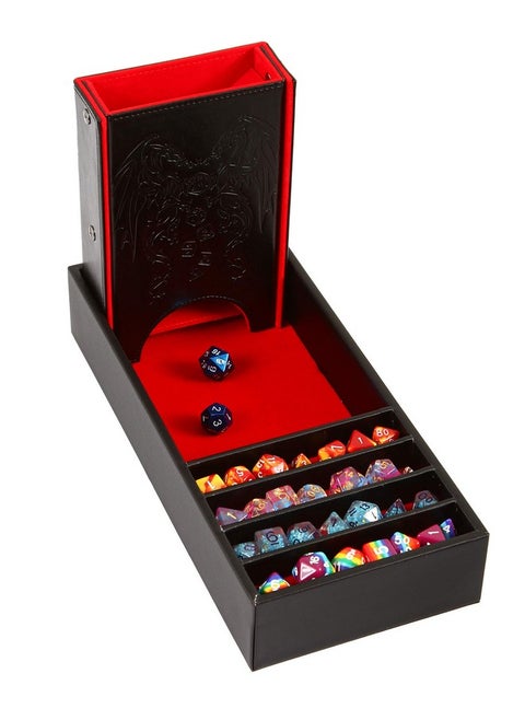 Citadel Dice Tray And Dice Tower - Dnd Dice Tray, Dice Box Storage For Dice And Removable Dice Tower - 3 In 1 Dice Rolling Tray, Storage And Tower - Perfect For Rpg And Tabletop Gaming