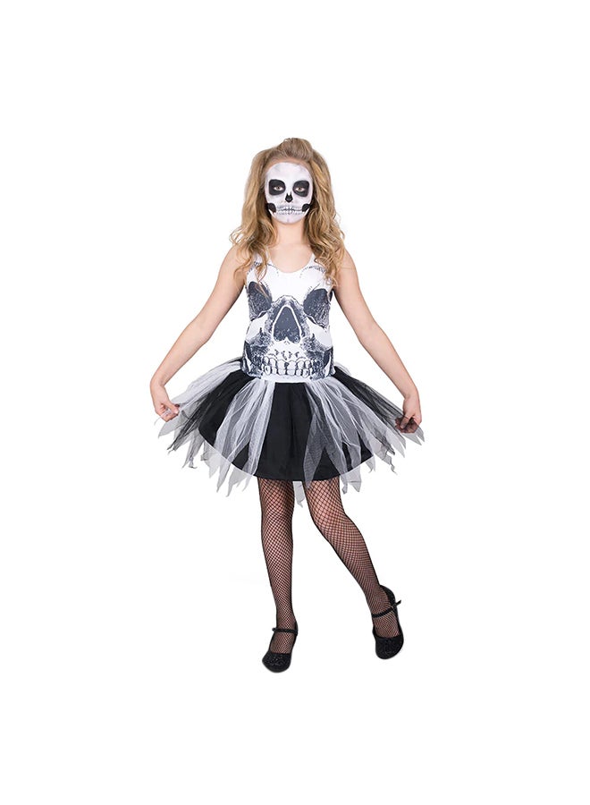 Mad Costumes Skull Face Tutu Kids Costume 9-10 Years - Image 1