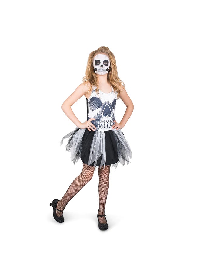 Mad Costumes Skull Face Tutu Kids Costume 9-10 Years - Image 2