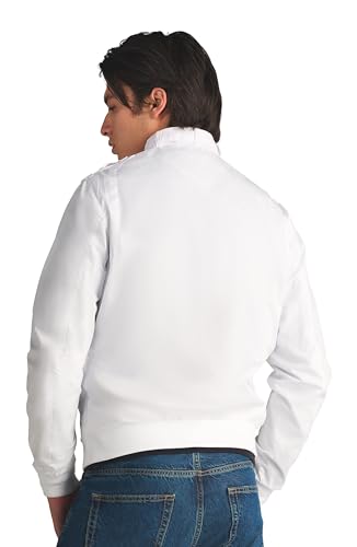Members Only Men's Classic Iconic Racer, Slim Fit Jacket (White, 2XL) - Image 2