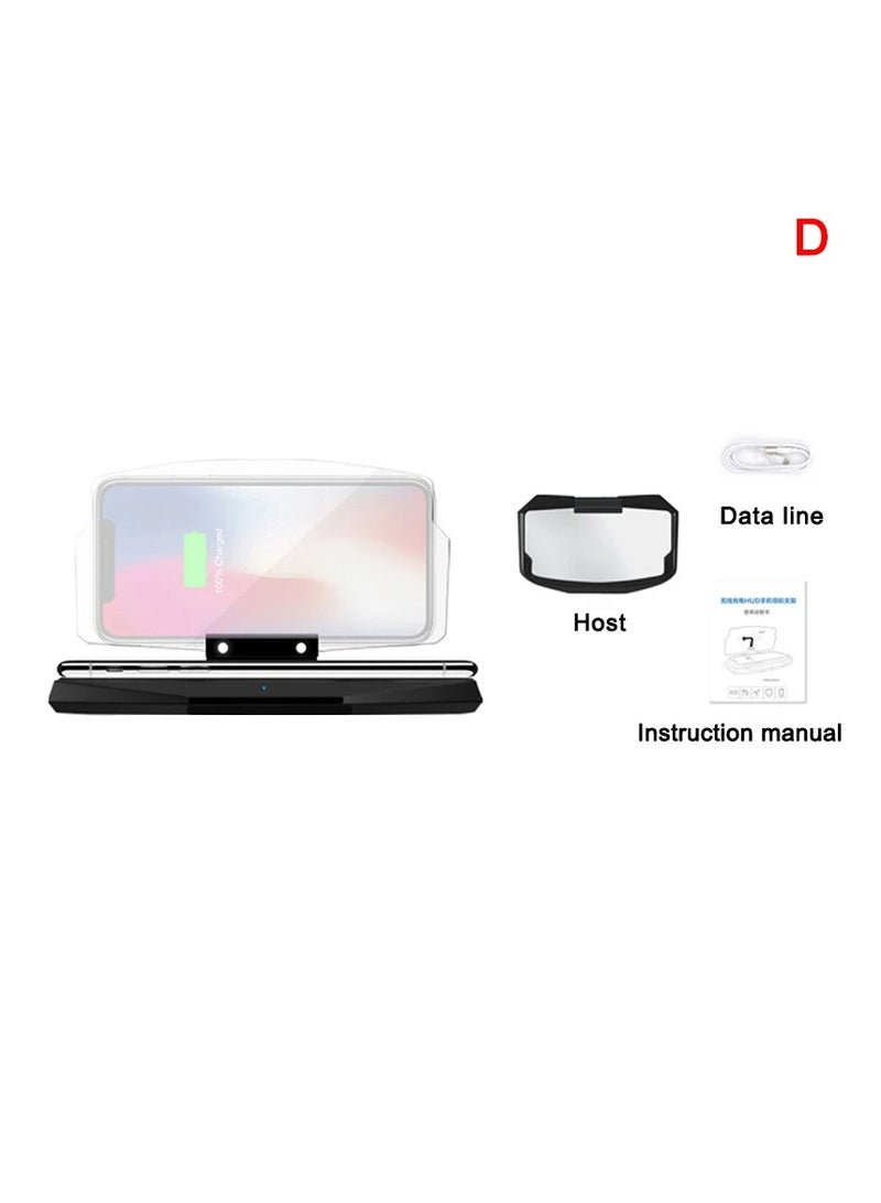 AROAQ 2 in 1 Universal Car Speed ​​Projector Phone Navigation Image Reflector with Wireless Charging Function - Image 1