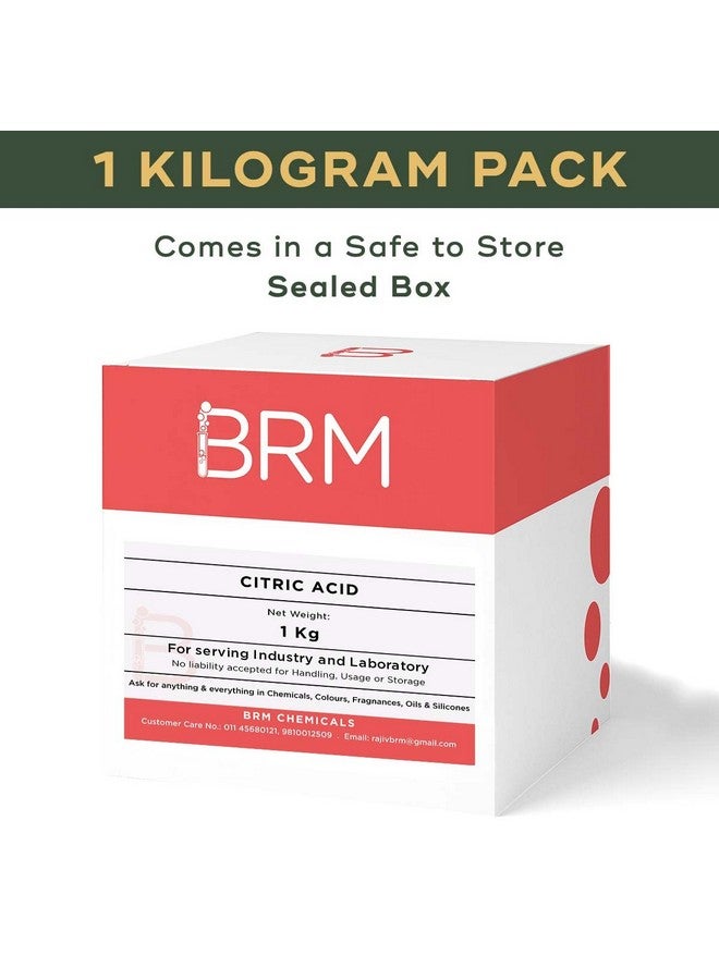 BRM Chemicals Citric Acid - 1 KG For Serum Making, Anti Ageing Beauty Formulations, Lotion Making, Cosmetic Making & DIY Personal Care For Face, Hair, Skin & Body - Image 2
