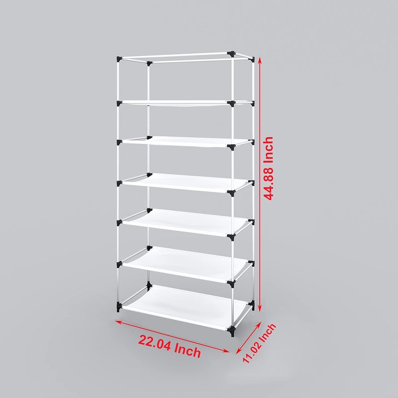 Whitecloud TRANSFORMING HOMES Whitecloud TRANSFORMING HOMES Printed Wardrobe Multipurpose Collapsible Cabinet Rack Storage Organizer Foldable Almirah NonWoven Laminated Fabric 6 Shelves 1 Side Pocket 6L1 Dog Blue  - Image 2