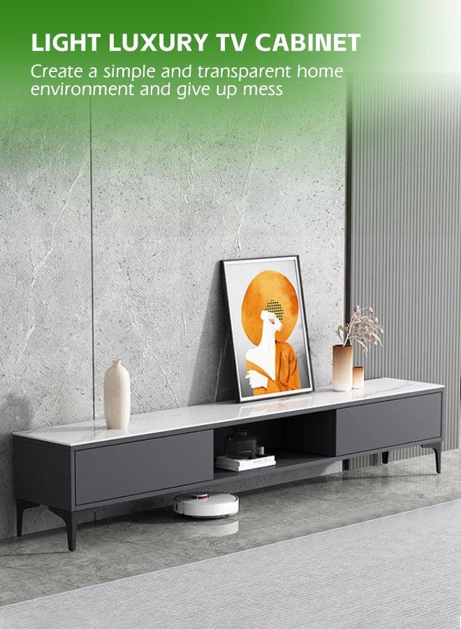 مساحة عمار خزانة تلفزيون 120*35*40 سم، طاولة حامل تلفزيون، رفوف تخزين لغرفة المعيشة، مركز ترفيهي حديث وطاولة وحدة تحكم تلفزيون للوسائط الصناعية - Image 3