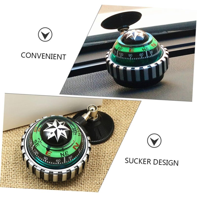 Car Compass Ball Automotive Dashboard Decor With Suction Base For Accurate Navigation In Car Boat And Truck Durable Material Sphere Design - Image 5