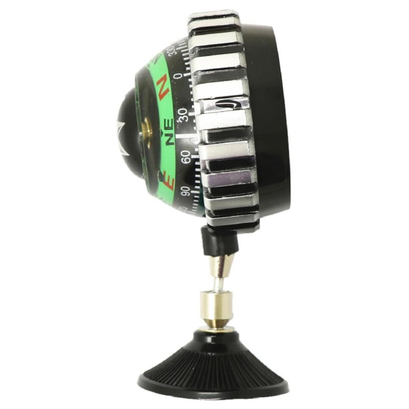Car Compass Ball Automotive Dashboard Decor With Suction Base For Accurate Navigation In Car Boat And Truck Durable Material Sphere Design - Image 1