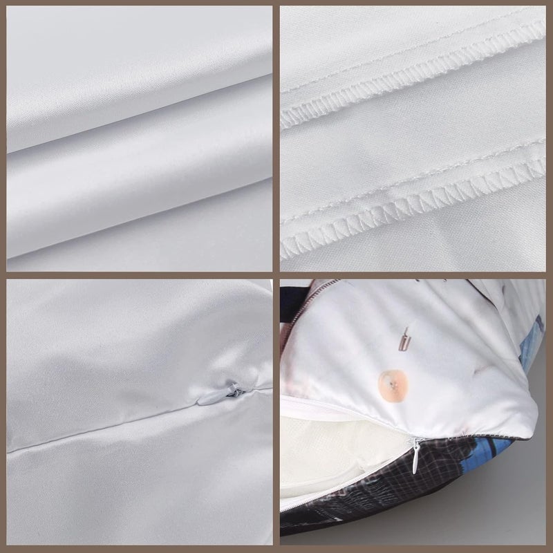 ORJ 10PCS 16"x 16" Sublimation Blanks Pillow Cases Bulk,White Cushion Covers Pillow Covers Heat Transfer DIY Custom Picture Pillow Covers (Pillow Covers 16"x16" * 10 PCS) - Image 3