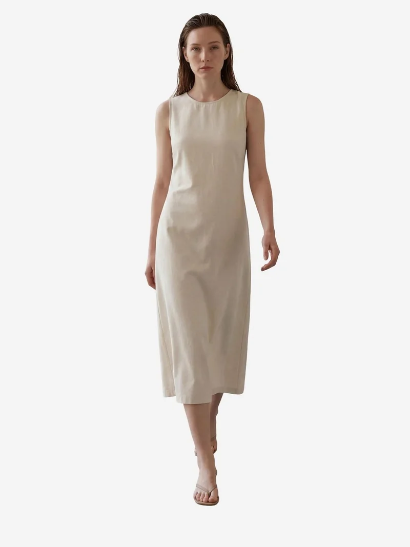 ماي فاشن MY FASHION Back Detailed Midi Dress