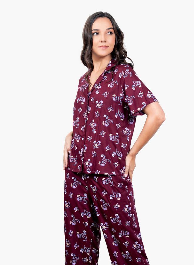 Aadaraya Floral Print Pyjama Set - Image 3