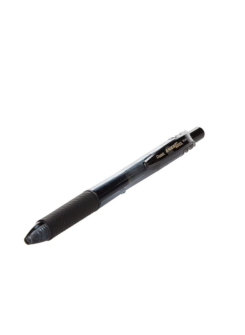 Pentel قلم جيل سائل إنرجيل-إكس قابل للسحب 0.7 مم، أسود (3 قطع) - Image 1