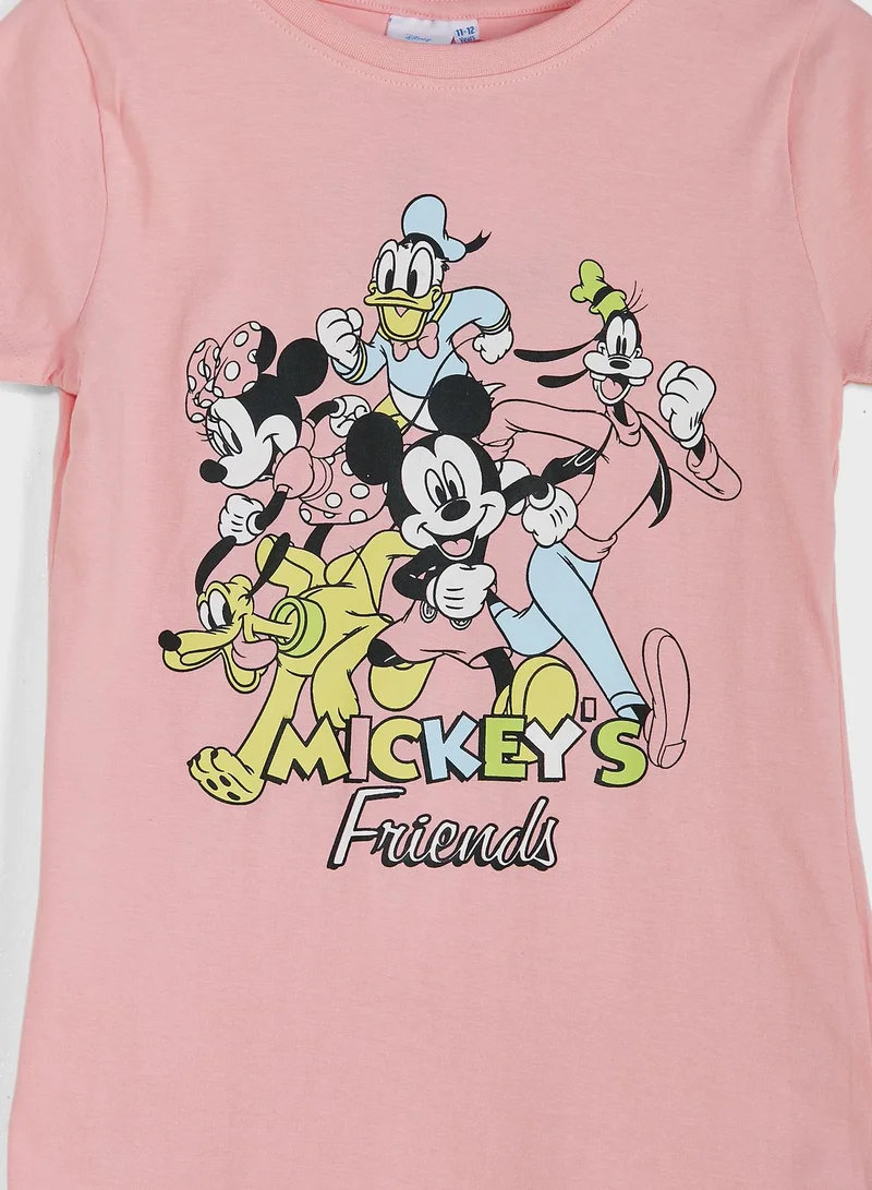Disney Kids Minnie Print T-Shirt