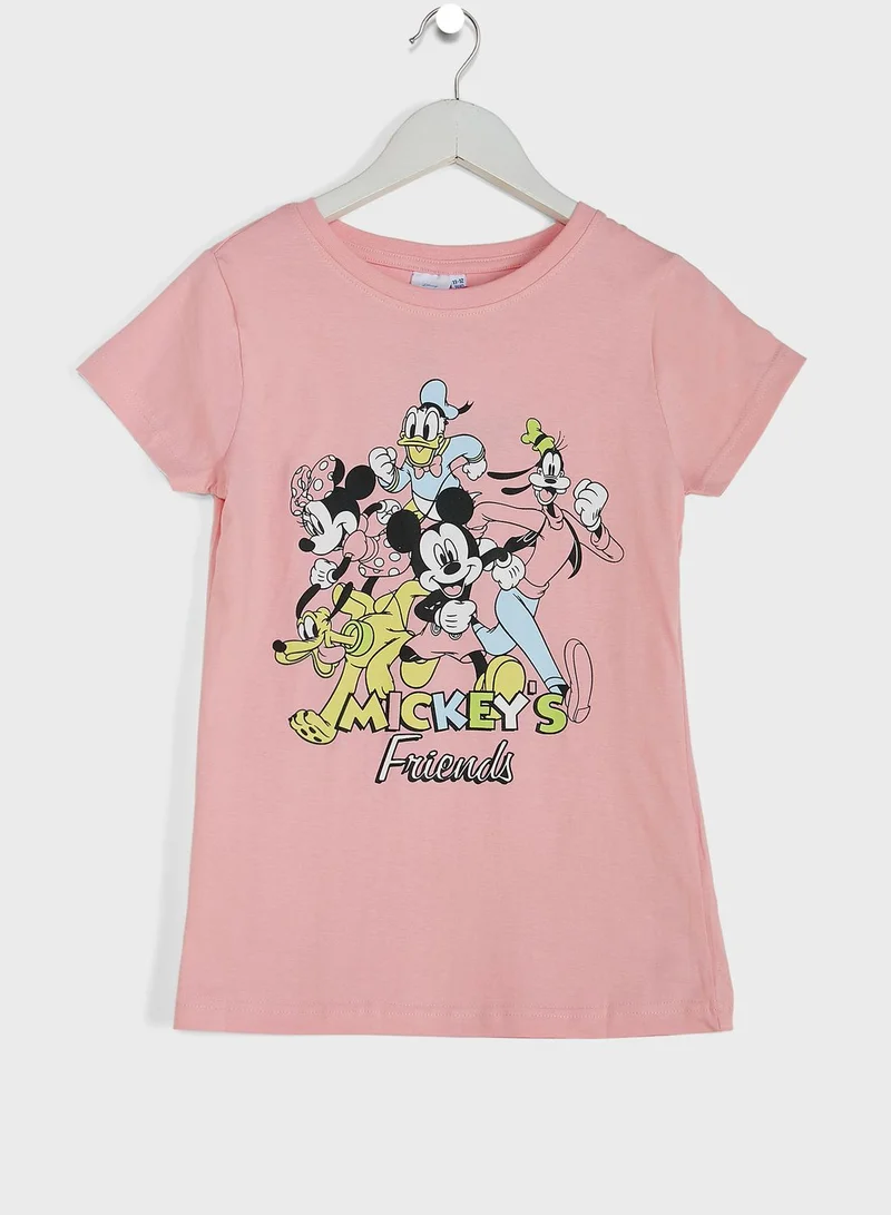 Disney Kids Minnie Print T-Shirt