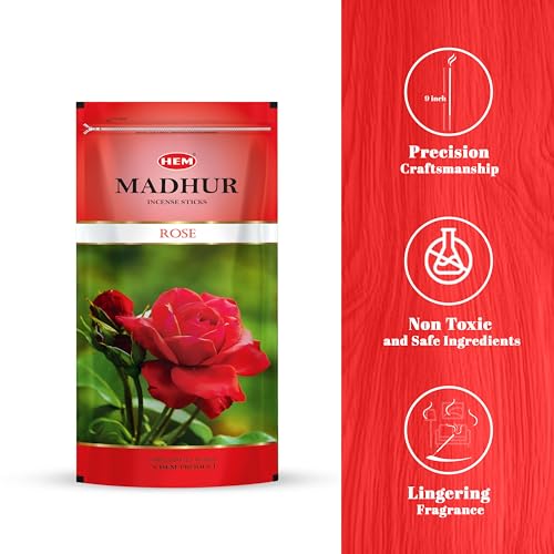 Hem Madhur Rose Incense Sticks | Premium Agarbatti in Resealable Zip Pouch | Elegant Rose Aroma for Puja, Meditation & Home Freshness | Burns 35-40 Min | Approx. 100 Sticks | 135g Pack - Image 5