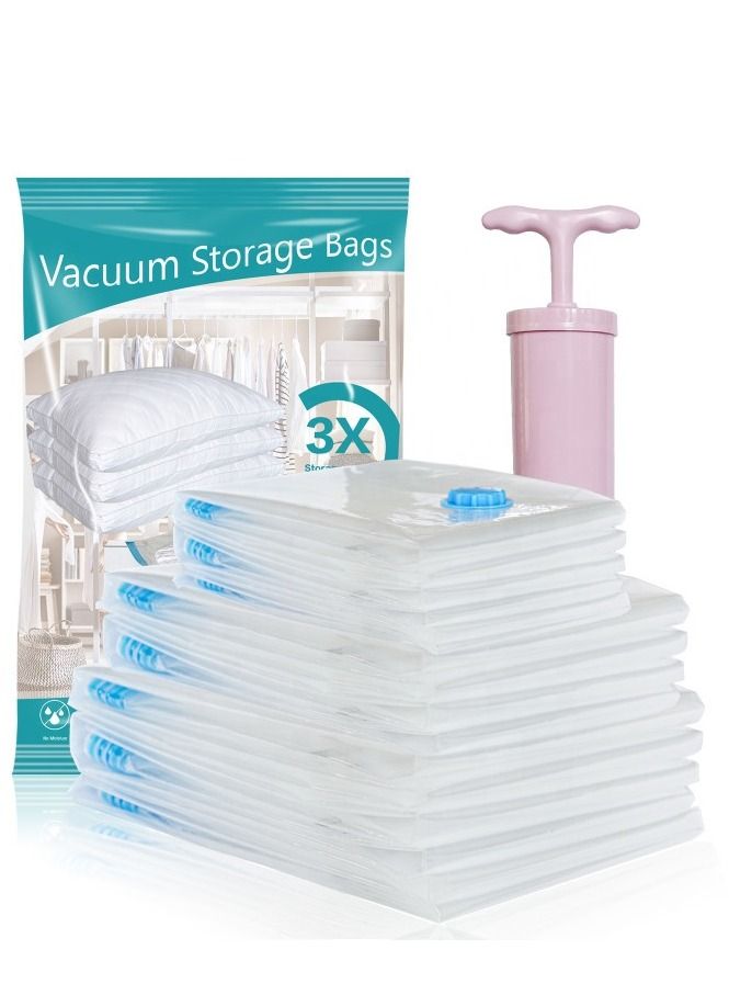 يو كيه آر أكياس تخزين المكنسة الكهربائية UKR Jumbo (80 × 100 سم) - أكياس قابلة لإعادة الاستخدام موفرة للمساحة مع مضخة يدوية | مثالي للملابس والفراش والسفر | أكياس مفرغة من الهواء للتنظيم والتعبئة | حقائب تخزين موفرة للمساحة للمنزل والسفر - Image 3