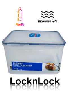 LOCK & LOCK LocknLock 4.5L Rectangular  Airtight Food Storage- BPA-Free, Microwave, Freezer, and Dishwasher Safe  - Image 1