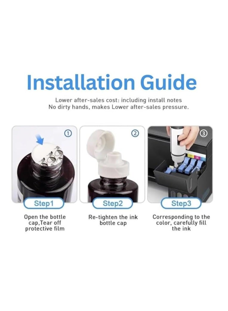 Terabyte GT53XL GT52 Ink Bottle for H Ink Tank 319 410 419 Smart Tank 500 502 508 511 514 515 518 519 530 531 532 533 538 571 615 618 655 720 750 790 DeskJet GT 5810 5820 5822 115 118 310 311 - Image 2