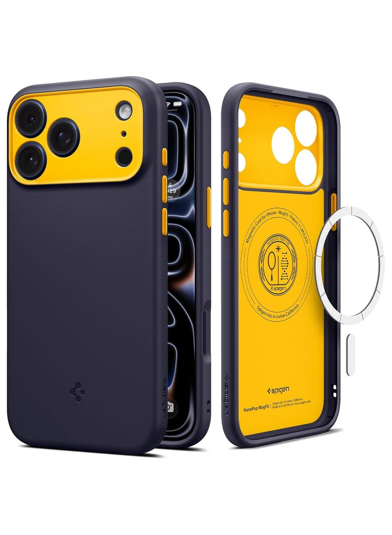 Spigen Nano Pop MagFit iPhone 17 Pro Max MagSafe Case Cover Mil Grade - Blueberry Navy - Image 1